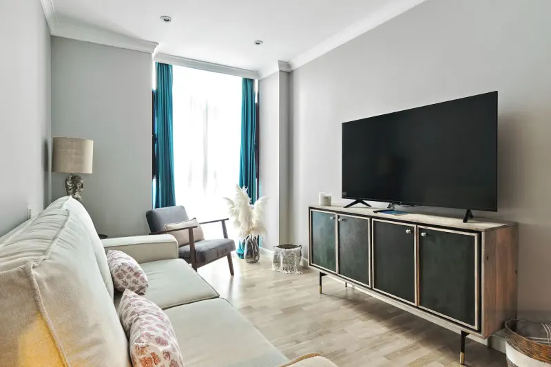 Apartamento 1B – Vista del salón